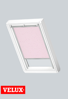 Childrens Roller (Blackout), 4659 Pink Stars - VELUX Loft Blind